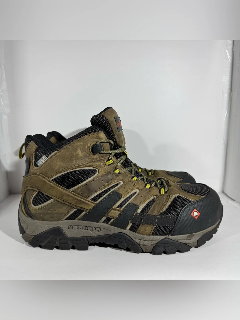 Merrell Moab 2 Work Boots Men’s 13 W J15753 Composite Toe Waterproof Leather